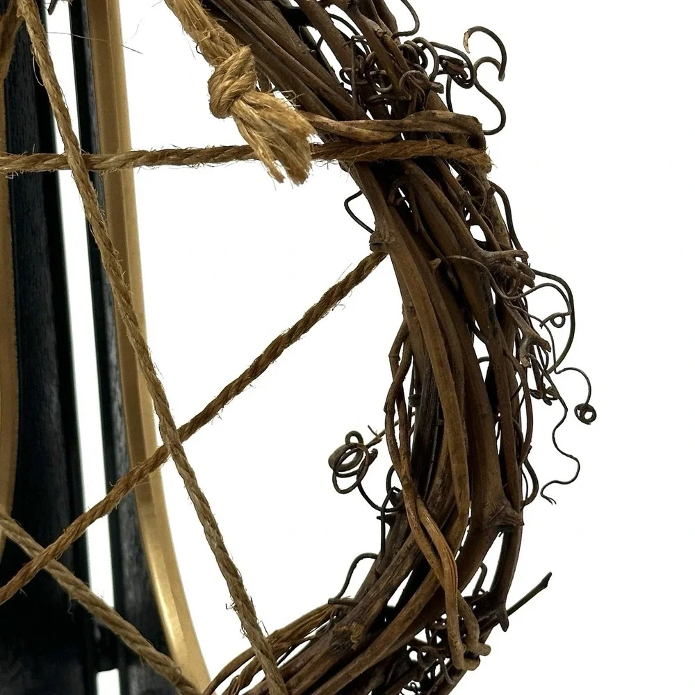 Rustic Grapevine Pentagram Wreath 7